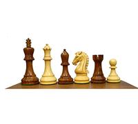 3.9" Master Staunton Handcrafted Chess Pieces Only | Weighted Craftman Series Chess Pieces | Tournament Chess Set