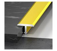 3 * 90cm Aluminum Alloy Floor Transition Strip for Laminate & Tile Floors No-Drill Seamless Gap Protection for Kitchen, Living Room, Residential & Commercial Use(Yellow,8mm)