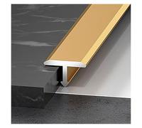 3 * 90cm Aluminum Alloy Floor Transition Strip for Laminate & Tile Floors No-Drill Seamless Gap Protection for Kitchen, Living Room, Residential & Commercial Use(Gold,15mm)