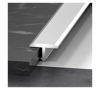 3 * 90cm Aluminum Alloy Floor Transition Strip for Laminate & Tile Floors No-Drill Seamless Gap Protection for Kitchen, Living Room, Residential & Commercial Use(Silver,12mm)