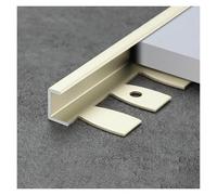3 * 90cm Aluminum Alloy Transition Strip for Floor to Tile Seamless Edging, Durable Metal Threshold Trim for Doorways, Kitchens & Laminate Flooring(Yellow,9mm)