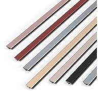 3 * 90cm T Molding Trim For Decorations Of Doors/Tiles/wall Seams, Aluminum Floor Transition Strip, Flat Divider Strip, For Laminate Floor Gaps And Doorway Transitions(Iron gray,40mm)