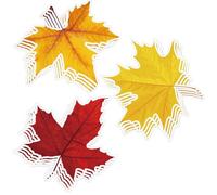 3.94 x 3.94 inch Maple Leaves Shapes Paper Leaf Cutouts Card 60 Pcs DIY Craft Paper Fall Assorted Leaves Die Cuts Decorations of Thankful Tree Accessories Classroom Bulletin Board Supplies