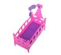 3.94x1.97x2.36in Wooden Rocking Cradle Bed Toys For 6-8 Kids Pretend For Play Improve Intelligence De House