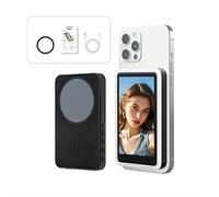 3.97" HD IPS Smartphone Display Monitor with Fill Light, 3000K-6500K Adjustable Color Temperature, Magnetic Screen Mirroring for iPhone/Android, Built-in 2000mAh Battery for Vlogging Video Recording