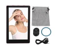 3.97inch Magnetic Phone Selfie Screen, 2.4G 5G Dual Band Selfie Monitor Screen with Abs Metal Materials 2000mah for IOS for Android Phone Flipped 360 Degrees (pink)