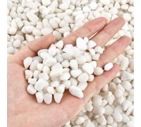3.97lb Natural White Gravel White Decorative Stones, Natural Polished Plant Pot Stone River Rocks for Landscaping, Vase Fillers,Succulents,Aquarium and Garden Decoration,Reusable Small Stones