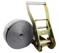 3-98' Long 2" Wide Endless Ratchet Tie Down Straps, Cargo Tie Downs Ratchet, Sturdy Nylon Down Ratcheting Securing Straps for Motorcycles, Trailer, Truck, Kayak(grey,7m/23.0ft)