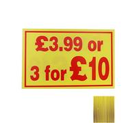 £3.99 or 3 for £10 Double Sided Correx Market Traders Price Sign Board Waterproof for Retail Display,Market Stalls