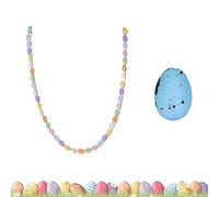 3.9FT Easter Egg Garland,Easter Decorations for Home, Colorful Foam Egg Garland Spring Fireplace Mantel Decor, Indoor & Outdoor Holiday Parties Display Seasonal Decoration Wreath Making (color1)