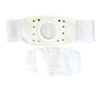 3.9in Width Ostomy Belts for Men Women, Ostomy Support Belt with Liner, 2.7in Hole, Breathable Abdominal Binder, Preventing The Stoma Hernia(Medium)