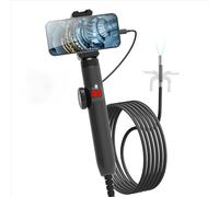 3.9mm/6.2mm/8.5mm 360° Articulating Borescope endoscope Camera with Light, Waterproof Probe, Endoscope(J108-OTG-8MM)
