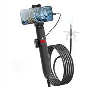 3.9mm/6.2mm/8.5mm 360° Articulating Borescope endoscope Camera with Light, Waterproof Probe, Endoscope(J106-OTG-6MM)