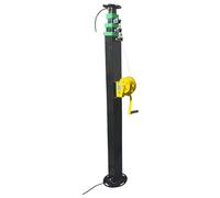 3/9MTelescopic Hand Crank Manual Winch Mast for Vehicle Mounted Camera Or Antenna Outdoor Lighting Lifting Pole