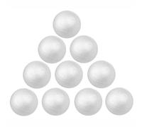 3 Ace Crafts 10 White Polystyrene Balls 35mm, Styrofoam, Crafts Balls for Christmas, Easter, Party Decoration, lightweight balls, useful for School Projects & DIY Activity, ideal for Artwork