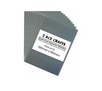 3 Ace Crafts 150mm x 100mm Double Sided Thick Lino Sheets (pack of 10) - 3.2mm Super Soft Polymer Blocks, Polymer Sheets for Printing, Carving Art and Craft, Printing Tiles, Soft Lino Printing Sheets