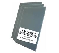 3 Ace Crafts 150mm x 100mm Double Sided Thick Lino Sheets (pack of 3) - 3.2mm Super Soft Polymer Blocks, Polymer Sheets for Printing, Carving Art and Craft, Printing Tiles, Soft Lino Printing Sheets