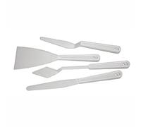 3 Ace Crafts 4 Plastic Palette Knives for Painting and Scraping, Flexible Plastic Provides Flexibility and Elastic Durability, Painting Tool for Oil Painting, Mixing Scraper, Watercolour