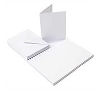 3 Ace Crafts 5 x 7 White Blank Cards and Envelopes for Card Making (10) for Greetings, Thank You cards with envelope, Valentines, Thanksgiving, Christmas Invitation, Card Making Kit for Craft Activity