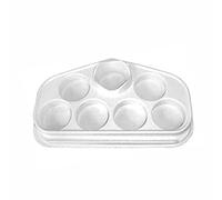 3 Ace Crafts 6 Well Easel Palette Plastic Paint with 1 Water Pot Palette Tray for Kids & Adult Painting Holder Paint Mixing Palette for Watercolour Oil Painting Art Work Ink Paint Pads