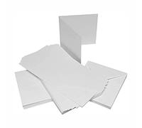 3 Ace Crafts 8 x 8 White Cards and Envelopes for Card Making (20) for Greetings, Thank You Cards with Envelope, Valentines, Thanksgiving, Christmas Invitation, Card Making Kit for Craft Activity