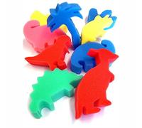 3 Ace Crafts 9 Dinosaur Shapes Sponge for Kids and Adults Art and Crafts Activities, Painting, Drawing Sponges, Useful for School Projects, Washable and Reusable