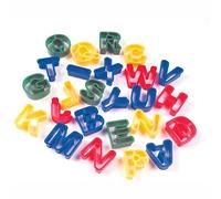 3 Ace Crafts A-Z Upper Case (Pack of 26) Colourful Plastic Alphabet Play Dough Cutters use for Cookie Letter Shapes Cutting Set, Doh Tool, Clay Modelling, Icing Baking Cake Decorating and Mould Kids
