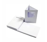 3 Ace Crafts A6 White Tri-Fold Square Aperture Cards and Envelopes for Card Making (10) Birthday, Wedding Invitation, Paper for Craft Making, Thank You Card with Envelope, Christmas, Thanksgiving