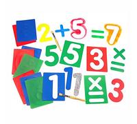 3 Ace Crafts Pack of 1 - Set of 12 Large Number & Arithmetic Stencils - Strong Durable Plastic, Washable for Painting Drawing Spraying on Wall Wood DIY Kids Art Projects - Number Height Approx 170mm