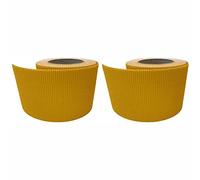 3 Ace Crafts (Pack of 2) Corrugated Display Borders Roll (Buttercup) Size 57mm x 15m - School Classroom Decoration, Bulletin Boards & Crown Making Crafts, Scalloped Edge Border Rolls Fade Resistant