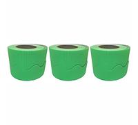 3 Ace Crafts (Pack of 3) Corrugated Display Borders Roll (Pale Green) size 57mm x 15m for School Classroom Decoration, Bulletin Boards and Crown Making, Scalloped Edge Border Roll Fade Resistant