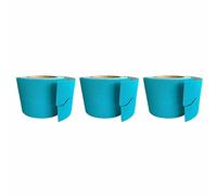 3 Ace Crafts (Pack of 3) Corrugated Display Borders Roll (Turquoise) size 57mm x 15m for School Classroom Decoration, Bulletin Boards and Crown Making, Scalloped Edge Border Roll Fade Resistant