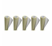 3 Ace Crafts (Pack of 5) Poster Paper Roll (Soft Cream) Approx 76cm x 10m for Gift Wrapping, Craft, Packing, Parcel, Party Decoration, Table Runner, School Notice Boards, Display and Card Making