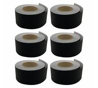 3 Ace Crafts |Pack of 6| Straight Edge Paper Border Roll 48mm x 50 Meters for Drawing, Painting, Sketches, Backdrop, Schools, Office, College, Poster, Notice Boards (Black)