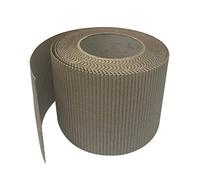 3 Ace Crafts Size 57mm x 15m (Mocha) Corrugated Display Borders Roll for School Classroom Decorations, Bulletin Boards and Crown Making Crafts, Scalloped Edge Border Rolls Fade Resistant