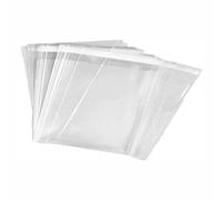 3 Ace Crafts Size 7x7 Inch Pack of 100 Sealable -Clear Cello Bags Self-Adhesive Sealing Cellophane 30 Micron, Plastic Treat Food Poly Bag, Photo Mounts, Card Display, Candy, Cookie, Flowers, Postage