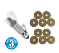 Silverline Tools Air Cut-Off Tool 598446 75mm, 1/4" Quick Connect, Spanner & Hex Key