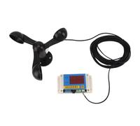 3 Alarm Wind Speed Meter Fan Blades Tower Crane Anemometer,3 Fan Blades Tower Crane Anemometer,Wind Speed Alarm Device,High Accuracy 360° Measurement Usb 5V for Power Plant Weather Station