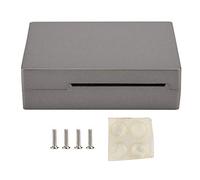 3 Aluminum Case Hard Thick Metal Enclosure with Non Slip Mat for 3 2 Model B B Plus Gray Copper Red Brass Color 9 x 6.6 x 2.7cm (Grey)