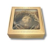 3 Arches USA Crown of Thorns Life Size from Holy Land/Jerusalem - Headpiece Replica for Passion of Christ, Easter - 8”-9” Diameter Crown of Thorns, Gift Boxed.