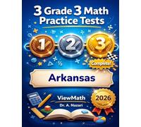 3 Arkansas ATLAS Grade 3 Math Practice Tests: Full-Length Test Prep with Detailed Answer Explanations