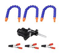 3 Arm Flexible Soldering Station Aluminum Alloy Adjustable Multi Angle Welding Tool for RC FPV Racing Drone Model Aircraft Circuit Board Repair (Magnifying Glass Fan not Included)