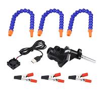 3 Arm Flexible Soldering Station, Wireless Soldering Tool Station with Aluminum Alloy Table Clip for RC FPV Racing Drone and Flight Control Circuit Board Repair (Includes Fan)