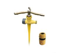 3-Arm Rotating Sprinkler for Lawns and Flower Beds with Silent Operation and Uniform Water Distribution (C)