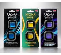 3 Aroma Waves Fresh New Smell Scents - Get the No1 best in Car Air Freshener