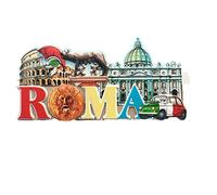 3 Attractions of Rome Italy 3D Fridge Magnet Souvenir Gift,Home & Kitchen Decoration Magnetic Sticker Roma Italy Refrigerator Magnet Collection