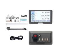 3 Axis DRO 0.005mm Digital Readout Display Kit LCD Touch Screen 5um Scales Linear Encoder Grating Ruler Milling Tools(One Piece SDS200S)