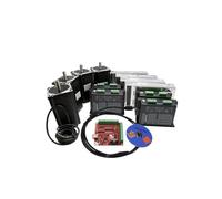 3 Axis kit Nema 34 1600Oz-in/6A 86HS6204 12Nm Stepper Motor & 6A/110VDC Microstep motor driver for Milling Machine(3 kit)