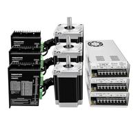 3-Axis Nema 34 Stepper Motor Kit CNC Controller with Nema34 Stepper Motor 8.5Nm 6A & Stepper Motors Driver, 60V 400W Power Supply & USB Mach3 Control Card for Milling Machines Engraving Machines
