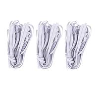 3 Bags 0.6cm 10m/32.8ft Flat Elastic Rope Cord Bands for Clothing Sewing DIY Craft Project (White)